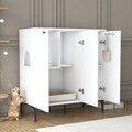 Casă din lemn pentru pisici, Hanah Home, PA102, 90x98.6x45 cm, PAL melaminat, Alb