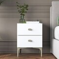 Noptiera, Hanah Home, BD110, 39.6x53.7x37.5 cm, PAL melaminat, Alb