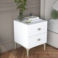 Noptiera, Hanah Home, BD110, 39.6x53.7x37.5 cm, PAL melaminat, Alb