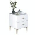 Noptiera, Hanah Home, BD110, 39.6x53.7x37.5 cm, PAL melaminat, Alb