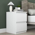 Noptiera, Hanah Home, BD109, 40x55x40 cm, PAL melaminat, Alb