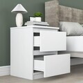 Noptiera, Hanah Home, BD109, 40x55x40 cm, PAL melaminat, Alb