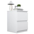 Noptiera, Hanah Home, BD109, 40x55x40 cm, PAL melaminat, Alb