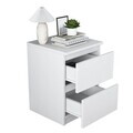 Noptiera, Hanah Home, BD109, 40x55x40 cm, PAL melaminat, Alb
