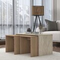 Set masute de cafea, Hanah Home, AB114, PAL melaminat, Travertin