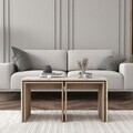 Set masute de cafea, Hanah Home, AB114, PAL melaminat, Travertin