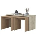 Set masute de cafea, Hanah Home, AB114, PAL melaminat, Travertin