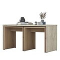 Set masute de cafea, Hanah Home, AB114, PAL melaminat, Travertin