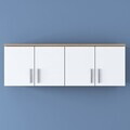 Dulap de perete, Hanah Home, EA150, 120x41.4x37.5 cm, PAL melaminat, Nuc/Alb