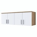 Dulap de perete, Hanah Home, EA150, 120x41.4x37.5 cm, PAL melaminat, Nuc/Alb