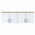 Dulap de perete, Hanah Home, EA150, 120x41.4x37.5 cm, PAL melaminat, Nuc/Alb