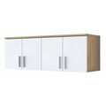 Dulap de perete, Hanah Home, EA150, 120x41.4x37.5 cm, PAL melaminat, Nuc/Alb