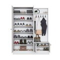 Cuier de perete, Hanah Home, EA151, 139.6x182.8x37.5 cm, PAL melaminat, Alb