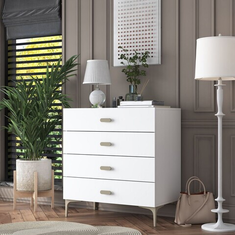 Dulap, Hanah Home, BE116, 85.6x90.7x45 cm, PAL melaminat, Alb