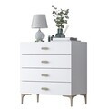 Dulap, Hanah Home, BE116, 85.6x90.7x45 cm, PAL melaminat, Alb