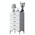 Dulap, Hanah Home, BE106, 55.4x105.4x45 cm, PAL melaminat, Alb