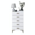 Dulap, Hanah Home, BE106, 55.4x105.4x45 cm, PAL melaminat, Alb