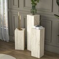 Set masute 2 piese, Hanah Home, AD106, PAL melaminat, Travertin