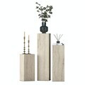Set masute 2 piese, Hanah Home, AD106, PAL melaminat, Travertin