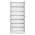 Cuier de perete, Hanah Home, EA148, 80x182.8x37.5 cm, PAL melaminat, Alb