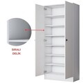 Cuier de perete, Hanah Home, EA148, 80x182.8x37.5 cm, PAL melaminat, Alb