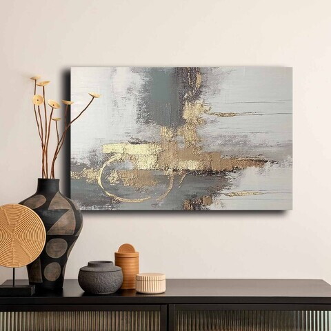 Tablou decorativ, 4570GSC-012, Canvas, Lemn, Multicolor