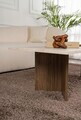 Masuta de cafea, Hanah Home, Sabin, 119x40x60 cm, PAL, Travertin / Nuc Venezia