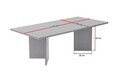 Masuta de cafea, Hanah Home, Sabin, 119x40x60 cm, PAL, Travertin / Nuc Venezia