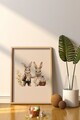 Tablou decorativ, Arteastermodel66-5070, Lemn masiv, MDF, Multicolor