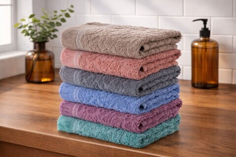 Set prosoape, L'essentiel Maison, Textured Asorti, Bumbac, Multicolor