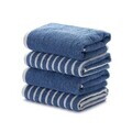 Set prosoape, L'essentiel Maison, Stripe Melange, Bumbac, Albastru
