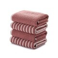 Set prosoape, L'essentiel Maison, Stripe Melange, Bumbac, Roz