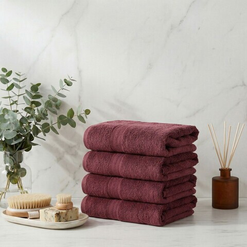 Set prosoape, L'essentiel Maison, List, Bumbac, Maro