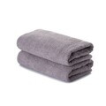 Set prosoape de baie, L'essentiel Maison, Slick, Bumbac, Gri
