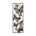 Decoratiune de perete, Kelebek 3, Metal, Dimensiuni: 32 x 90 x 4 cm, Multicolor