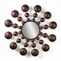 Oglinda decorativa, Bys, Metal, Oglindă de sticlă, Multicolor