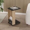 Masuta, Hanah Home, MIN1-SA, 32x42x55 cm, PAL, Stejar / Antracit
