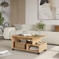 Masuta de cafea, Hanah Home, MIN9-S, 90x42.5x51 cm, PAL, Stejar