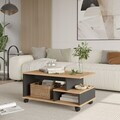 Masuta de cafea, Hanah Home, MIN9-SA, 90x42.5x51 cm, PAL, Stejar / Antracit