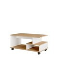 Masuta de cafea, Hanah Home, MIN9-SW, 90x42.5x51 cm, PAL, Stejar / Alb