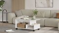 Masuta de cafea, Hanah Home, MIN9-W, 90x42.5x51 cm, PAL, Alb