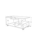 Masuta de cafea, Hanah Home, MIN9-W, 90x42.5x51 cm, PAL, Alb