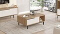 Masuta de cafea, Hanah Home, ON2-SW, 90x37.6x60 cm, PAL, Stejar / Alb