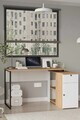 Birou, Hanah Home, Nor1-Sw, 129.8x70x90 cm, PAL, Natural/Alb