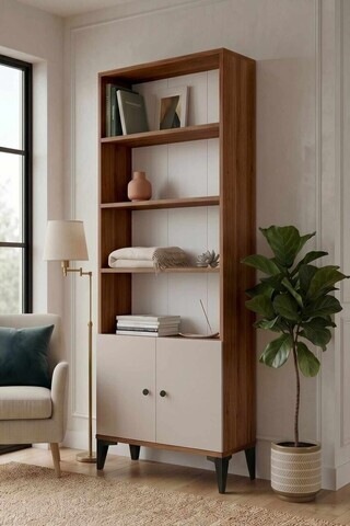 Dulap multifunctional, Hanah Home, Vıs4-Cka, 75x178x25 cm, PAL, Maro