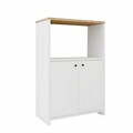 Dulap multifunctional, Hanah Home, Vrn1-Sw, 68.6x86.8x35 cm, PAL, Natural/Alb