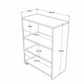 Dulap multifunctional, Hanah Home, Vrn1-Sw, 68.6x86.8x35 cm, PAL, Natural/Alb