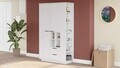 Dulap multifunctional, Hanah Home, Frt1-W, 110x190x45 cm, PAL, Alb