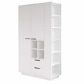 Dulap multifunctional, Hanah Home, Frt1-W, 110x190x45 cm, PAL, Alb