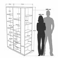 Dulap multifunctional, Hanah Home, Frt1-W, 110x190x45 cm, PAL, Alb